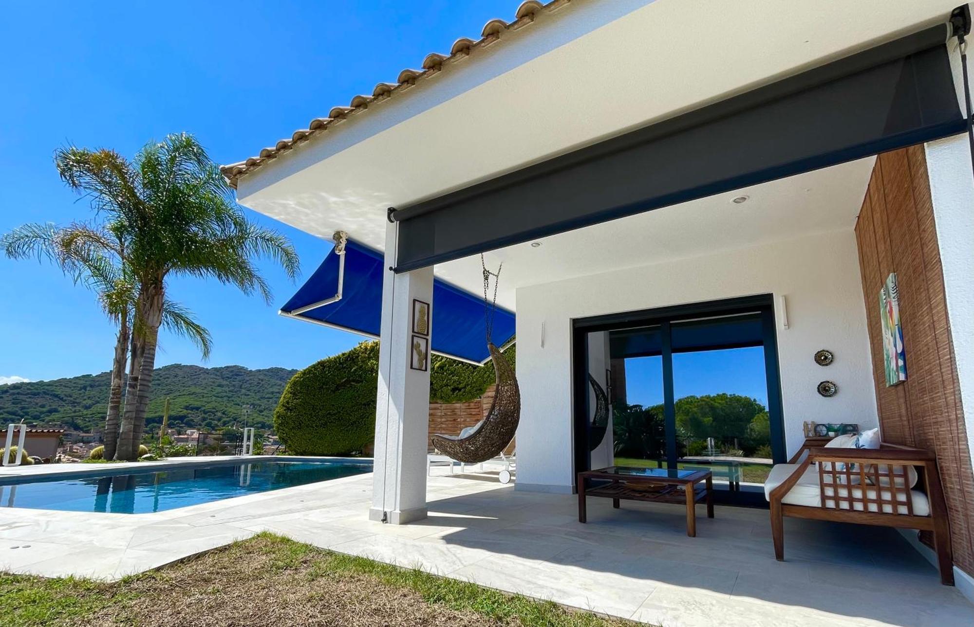Palm Maresme - Suite With Bathroom And Terrasse With Ocean Views In A Private Villa Vilassar De Dalt Eksteriør bilde