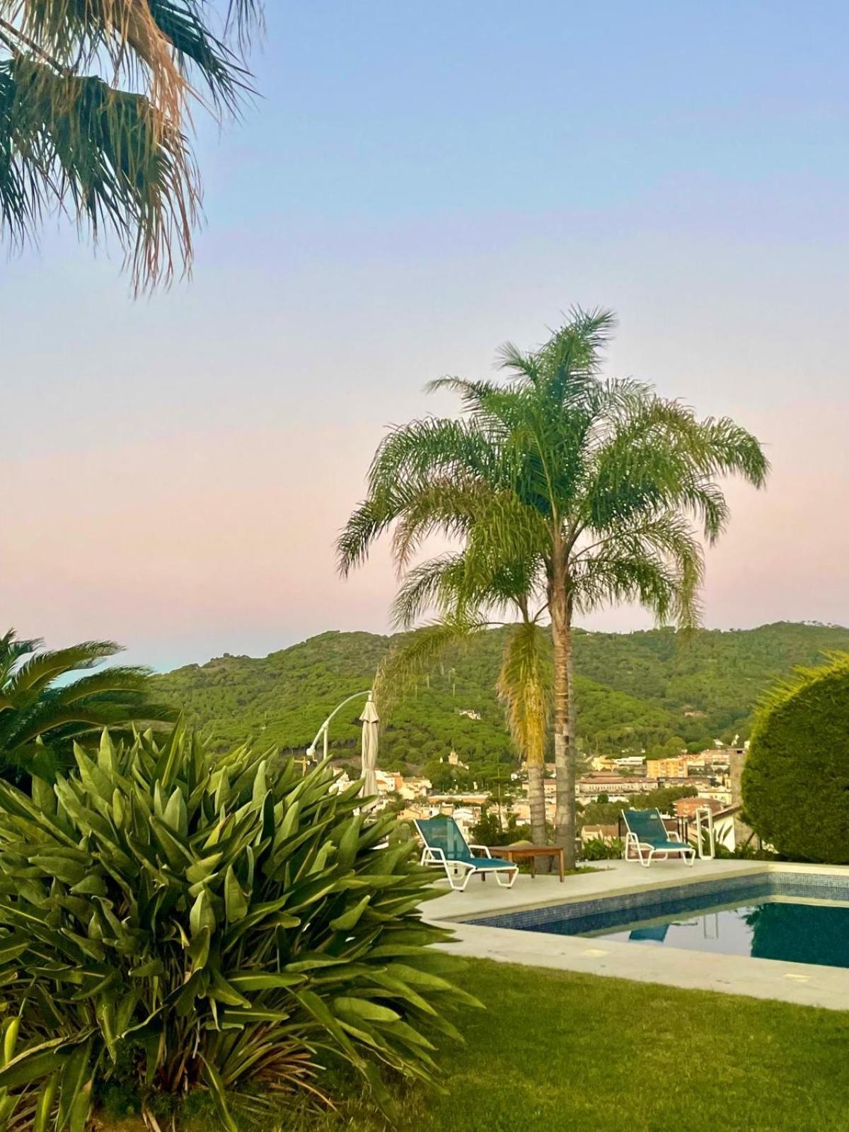 Palm Maresme - Suite With Bathroom And Terrasse With Ocean Views In A Private Villa Vilassar De Dalt Eksteriør bilde